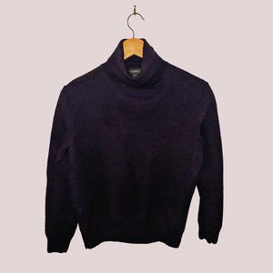 J Crew Black Merino Wool Turtleneck Sweater